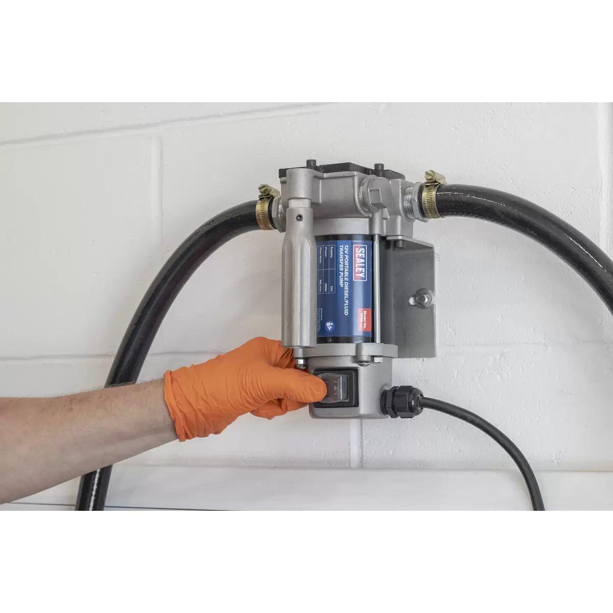 Sealey TP96 Diesel/Fluid Transfer Pump Portable 12V