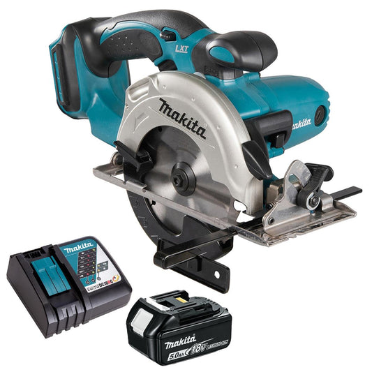 Makita DSS501Z 18V LXT 136mm Circular Saw with 1 x 5.0Ah Battery & Charger