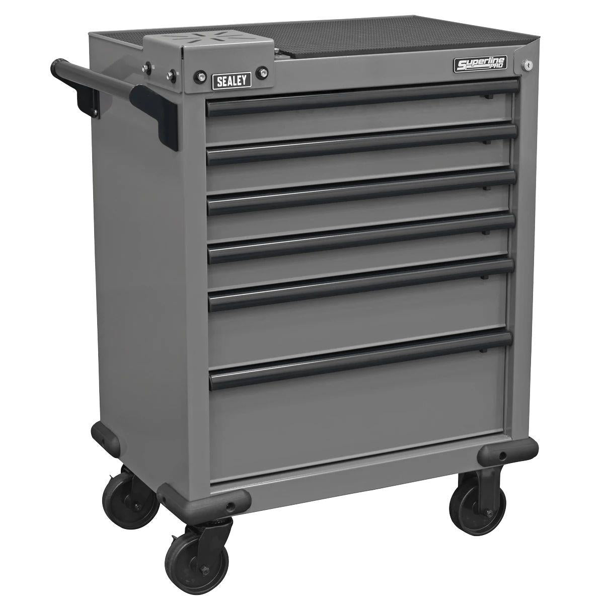 Sealey APMWS2 Superline PRO Rollcab 6 Drawer with Vice Base Grey/Black