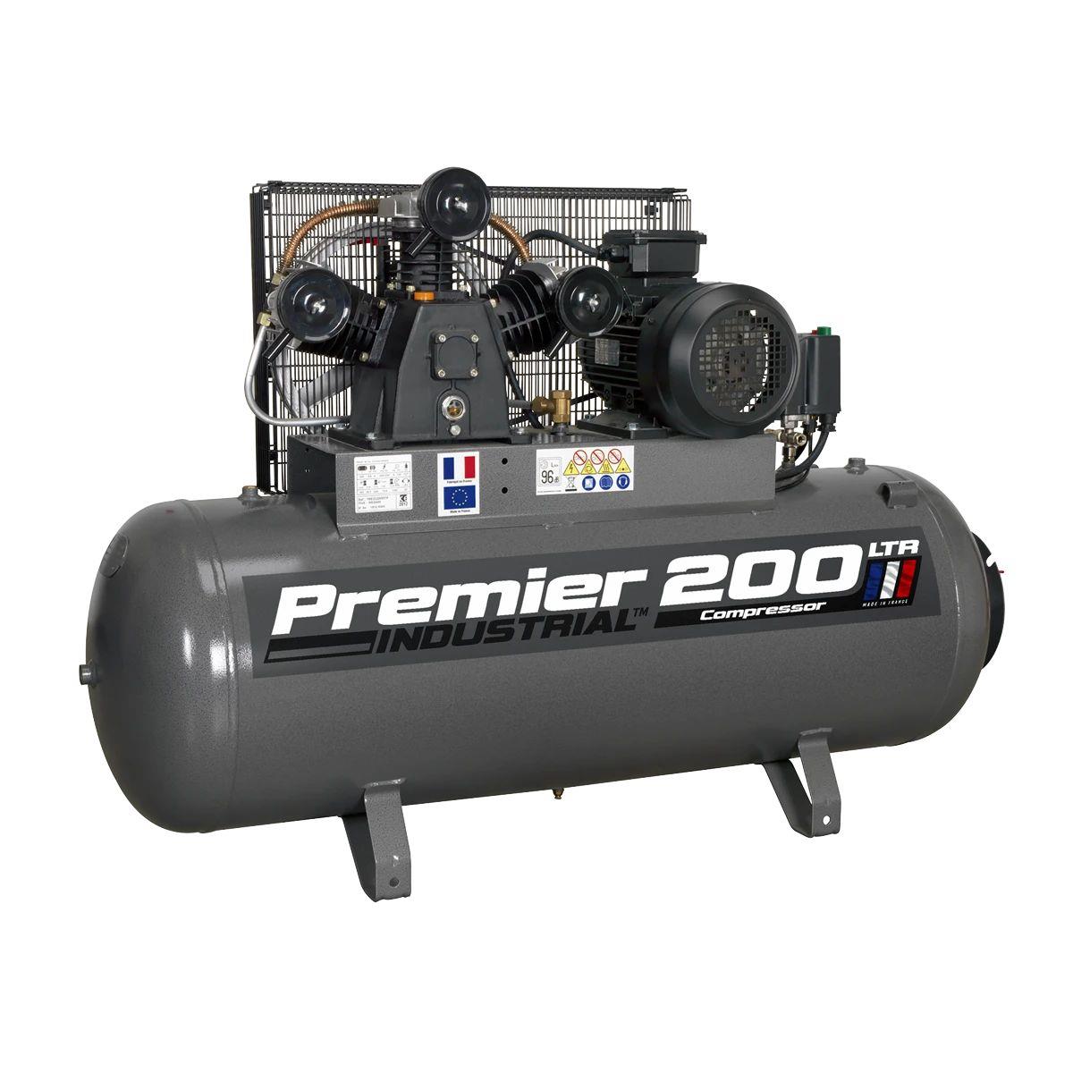Sealey SAC32055B Compressor 200ltr Belt Drive 415V/32A