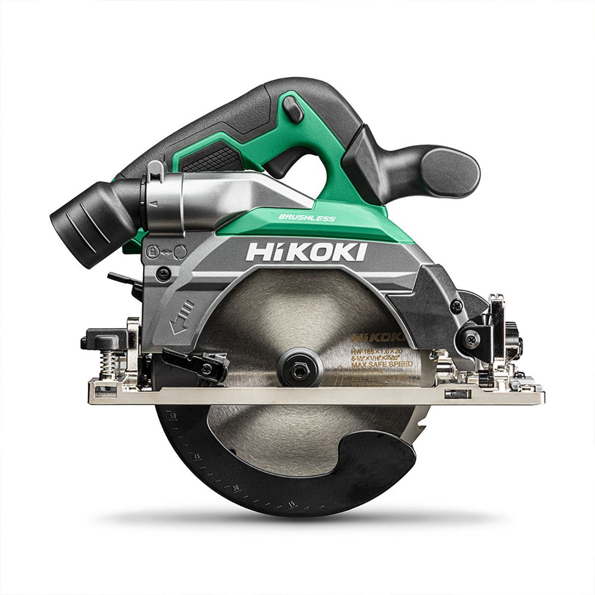 Hikoki C1806DBW2Z 18V Brushless 165mm Circular Saw with 1 x 2.5Ah/5.0Ah Battery & Charger