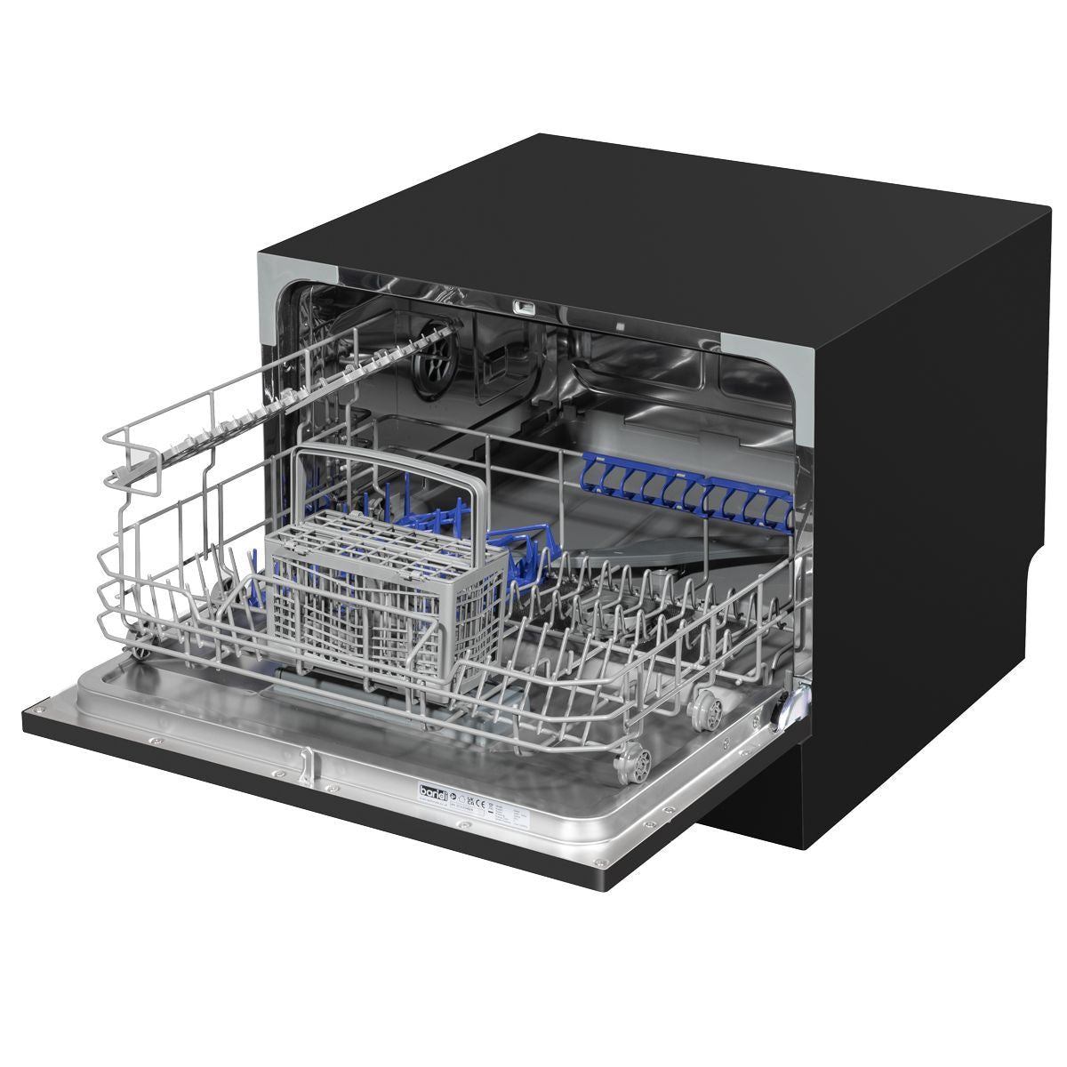 Sealey DH85 Baridi Tabletop Dishwasher 6 Place Settings 6.5L Capacity Black 230V/1280W