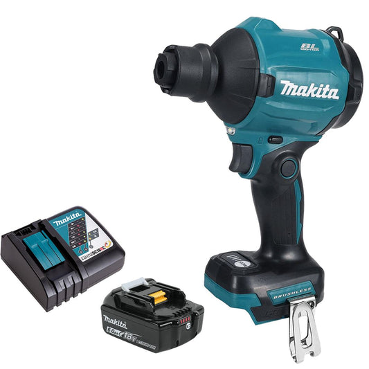 Makita DAS180Z 18V LXT Brushless Dust Blower With 1 x 6.0Ah Battery & Charger