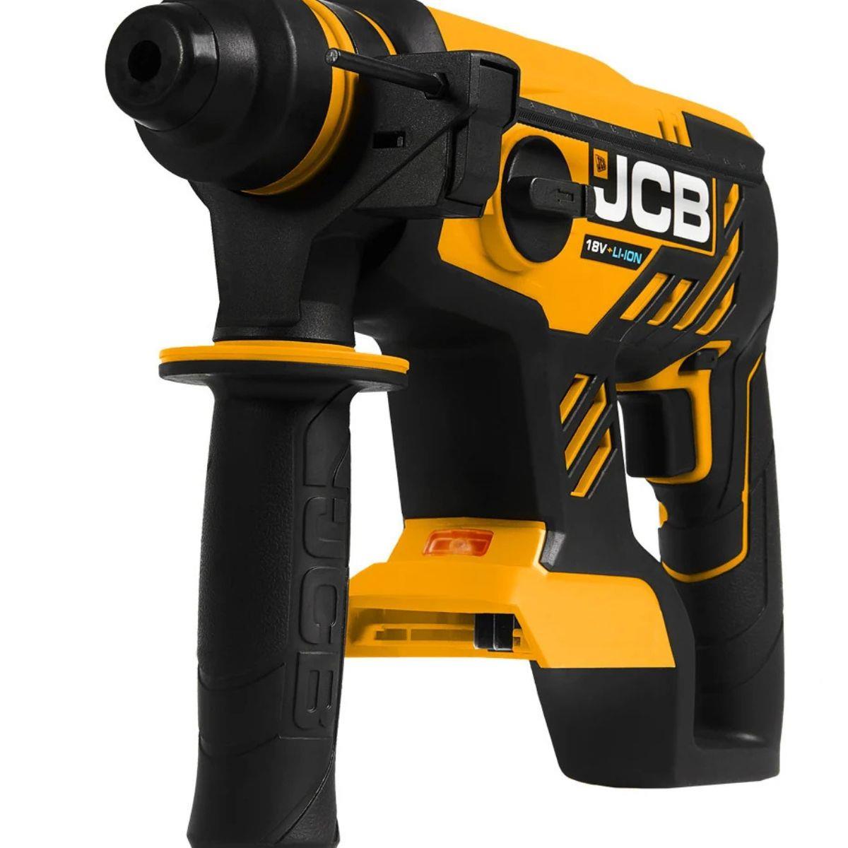 JCB 21-18BLRH-B 18V 1.7J Brushless SDS Rotary Compact Hammer Drill With 4 x SDS Bits, Keyless and SDS Plus Chuck Body Only