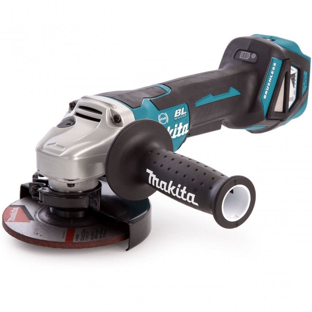 Makita DGA517Z 18V LXT Brushless 125mm Angle Grinder with 1 x 5.0Ah Battery & Charger