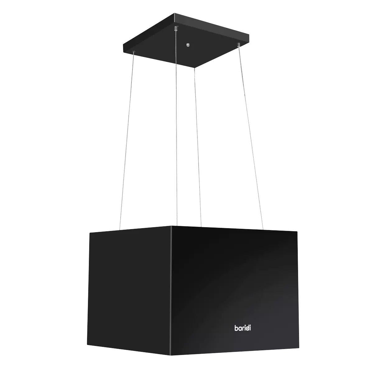Sealey DH109 Baridi Square Island Cooker Hood 40cm Black 240V