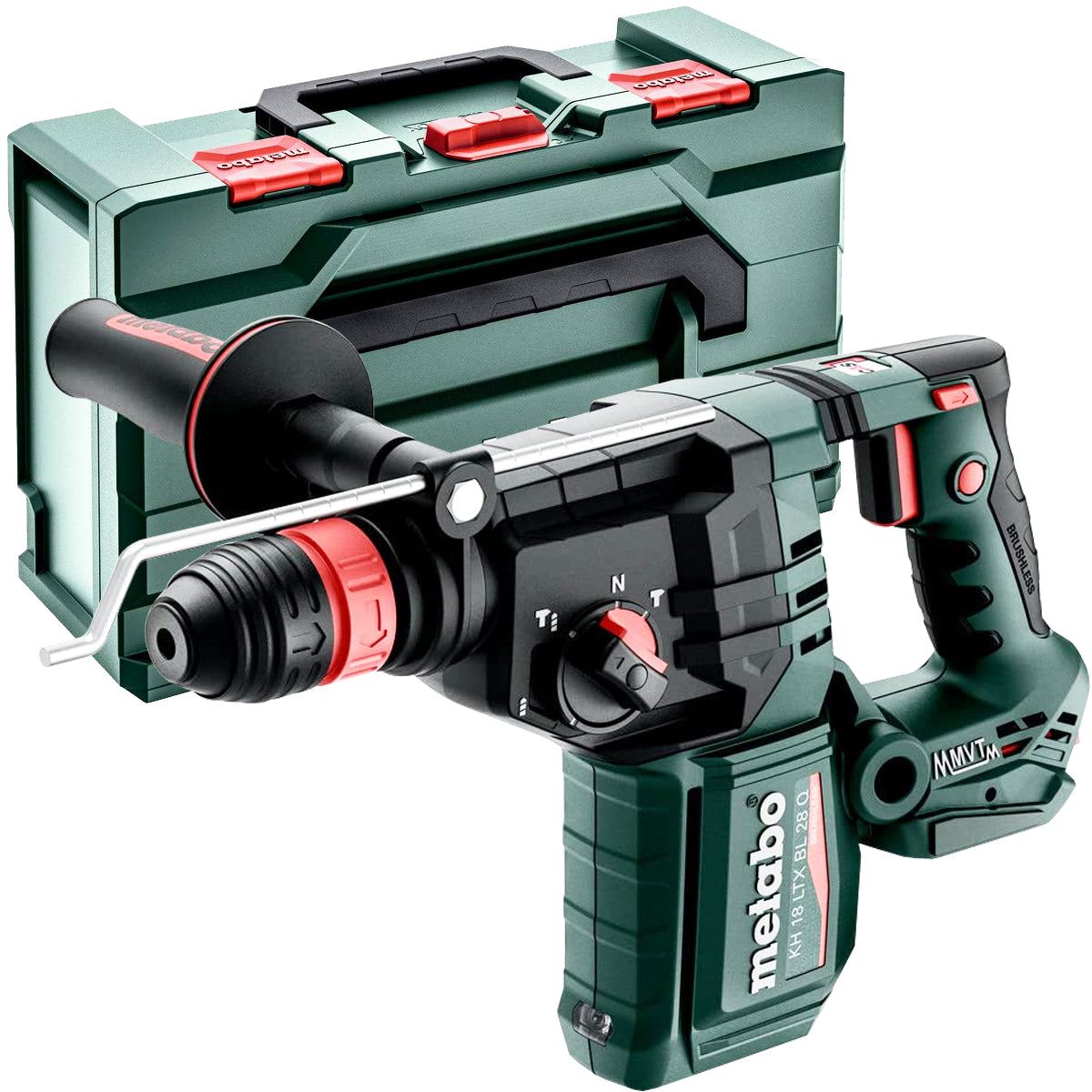 Metabo KH 18 LTX BL 28 Q 18V Brushless SDS+ Combination Hammer Drill with 1 x 2.0Ah Battery Charger & Metabox