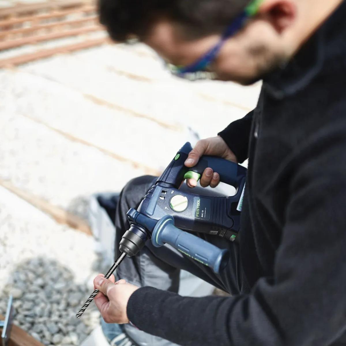 Festool BHC 18-Basic 18V Brushless SDS+ Hammer Drill Body Only In Systainer - 577230