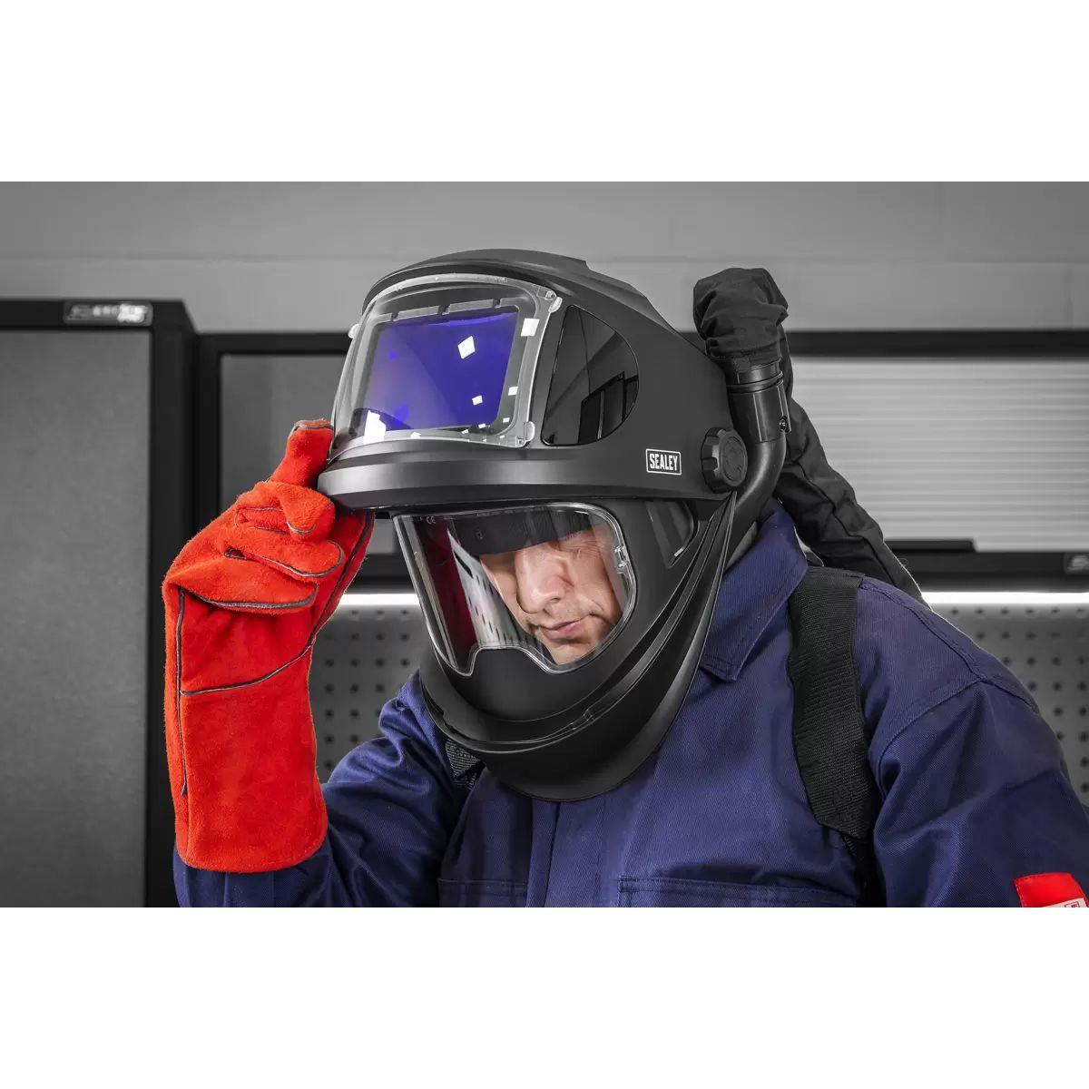 Sealey PWH618 Auto Darkening Welding Helmet with TH3 Powered Air Purifying Respirator