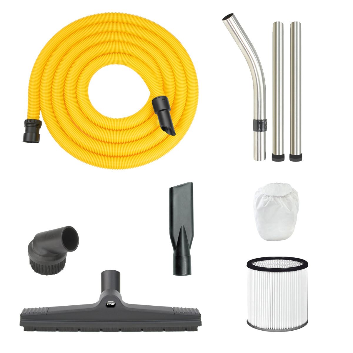 V-TUF XR11000 110L High Performance Wet & Dry Industrial Vacuum Cleaner Made from 70% Recycled Plastic 240V/3300W