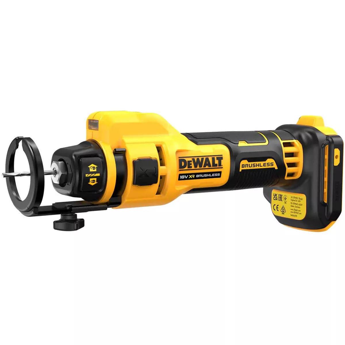 DeWalt DCE555N-XJ 18V XR Brushless Drywall Cut Out Tool with 1 x 4.0Ah Battery Charger & Bag