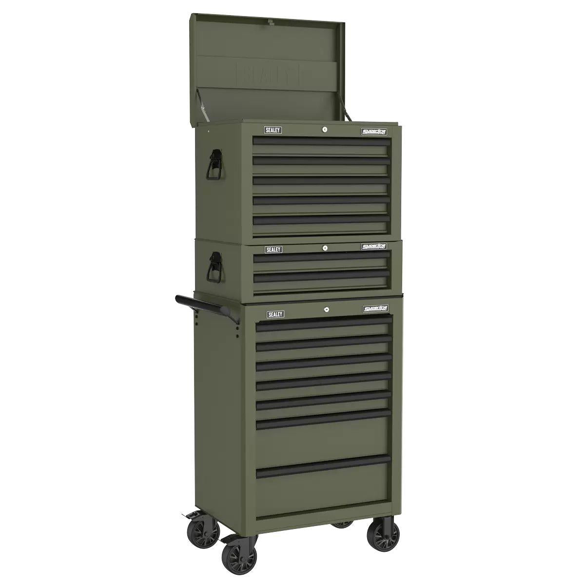 Sealey AP26059TK Superline PRO Heavy-Duty Topchest 5 Drawer Khaki