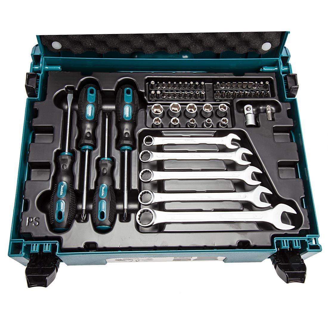 Makita E-11542 Makpac Hand Tool Set Of 87 Pieces In Case
