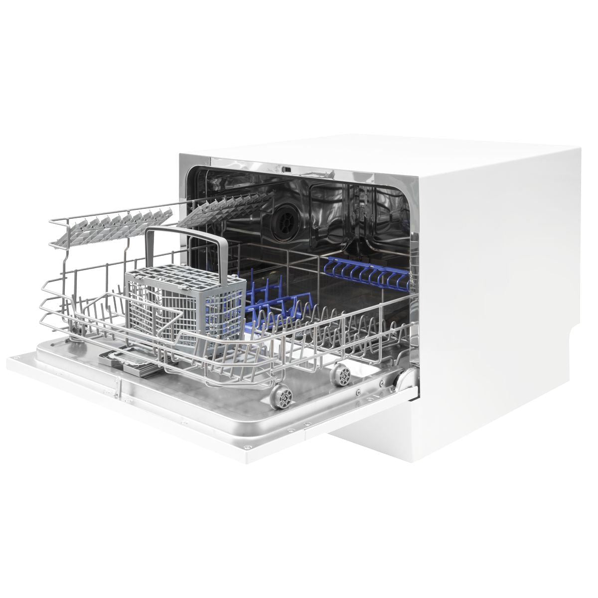 Sealey DH83 Baridi Tabletop Dishwasher 6 Place Settings 6.5L Capacity White 230V