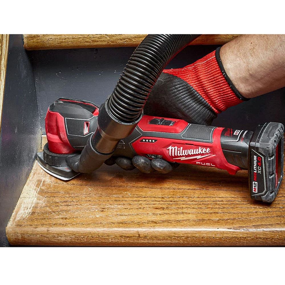 Milwaukee M12FMT-0 12V Brushless Multi Tool Body with 8 Piece Accessories Set