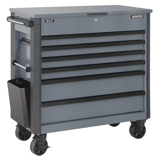 Sealey AP366G Tool Trolley 6 Drawer Grey