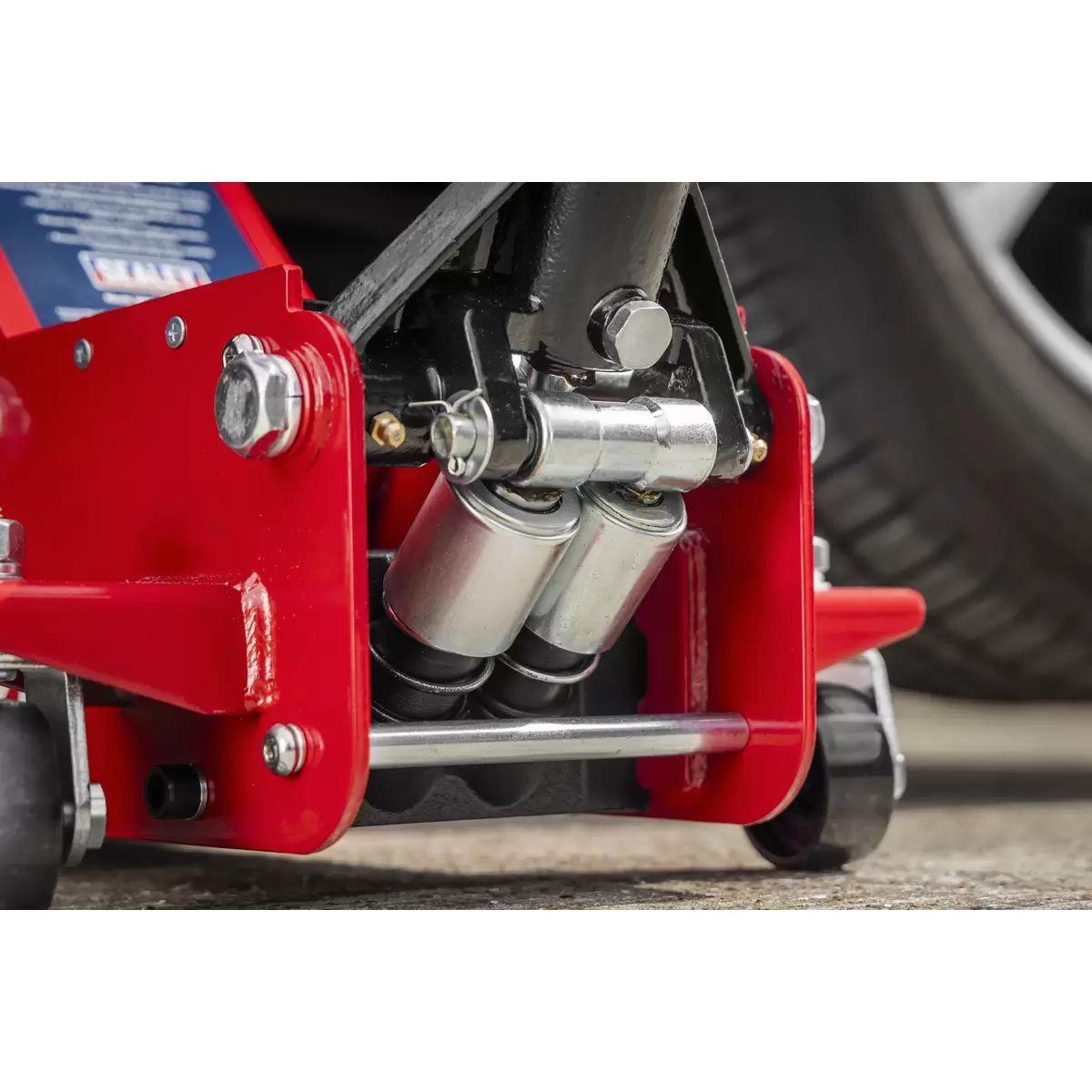 Sealey 3500CXD Trolley Jack with Super Rocket Lift 3.5 Tonne