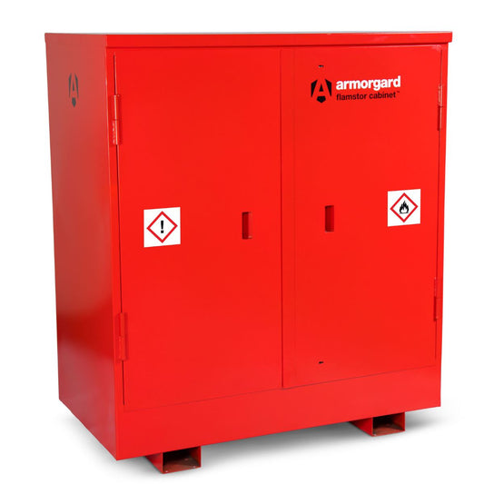 Armorgard FSC4 Flamstor Hazardous Cabinet 1355mm x 780mm x 1560mm Safe Storage for Hazardous Materials