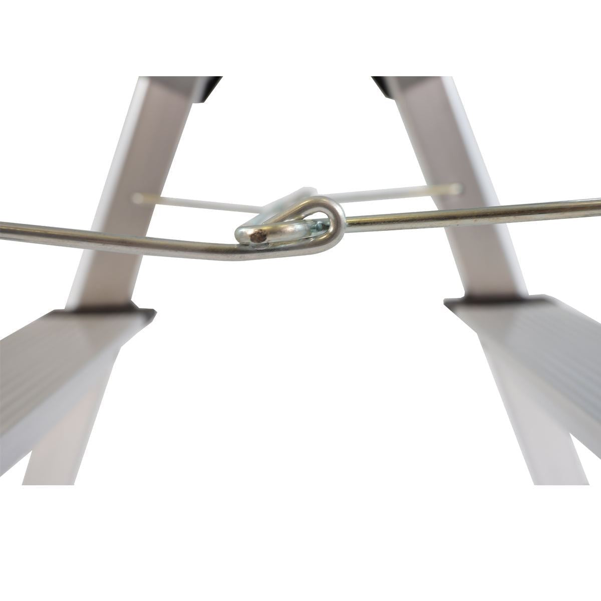 Excel Aluminium Stool Ladder 3 Tread Heavy Duty Folding Hop Up 610mm x 390mm Item Condition Damaged Box