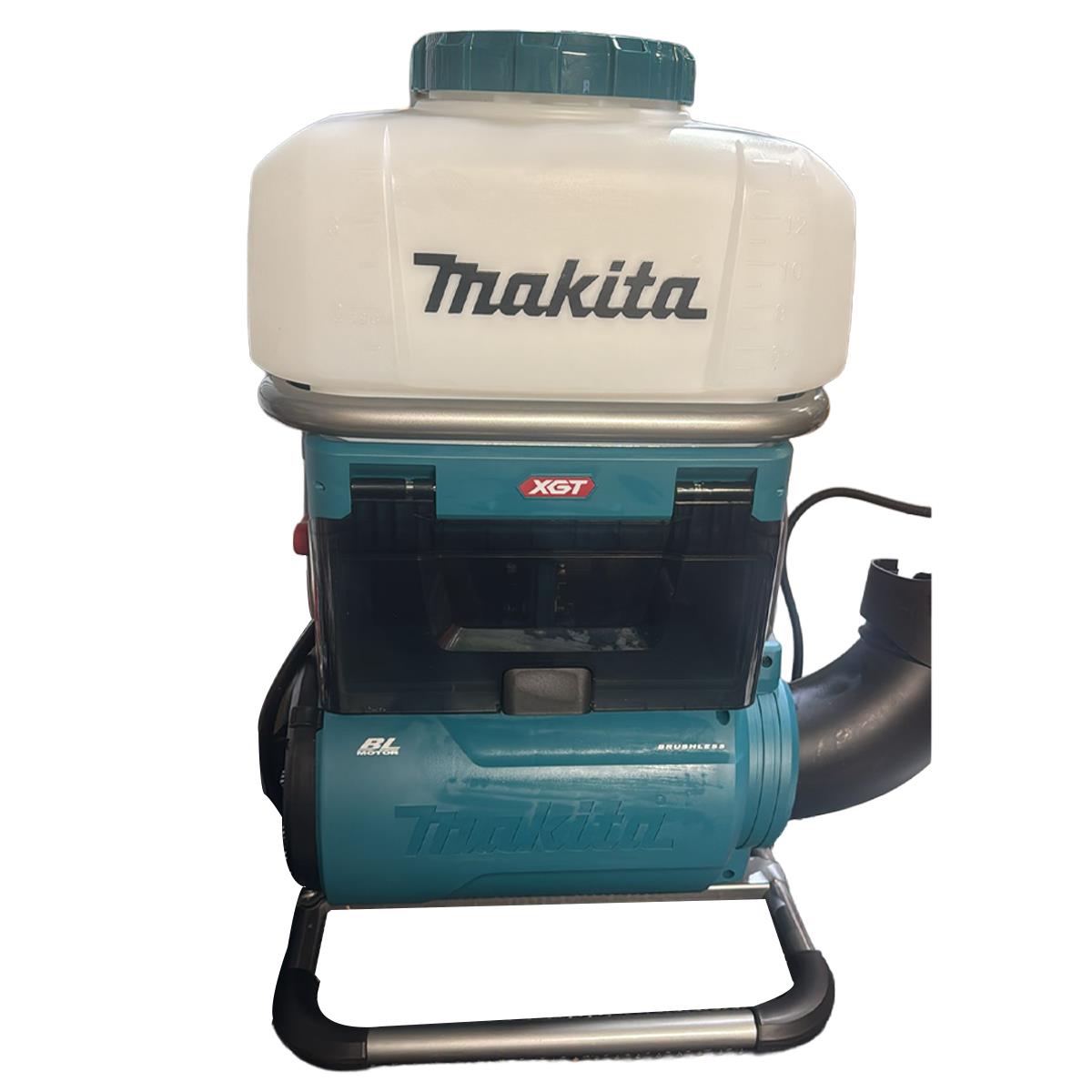 Makita PM001GL202 40V XGT Brushless Backpack Mist Blower With 2 x 8.0Ah Batteries and Charger Item Condition Seller Refurbished