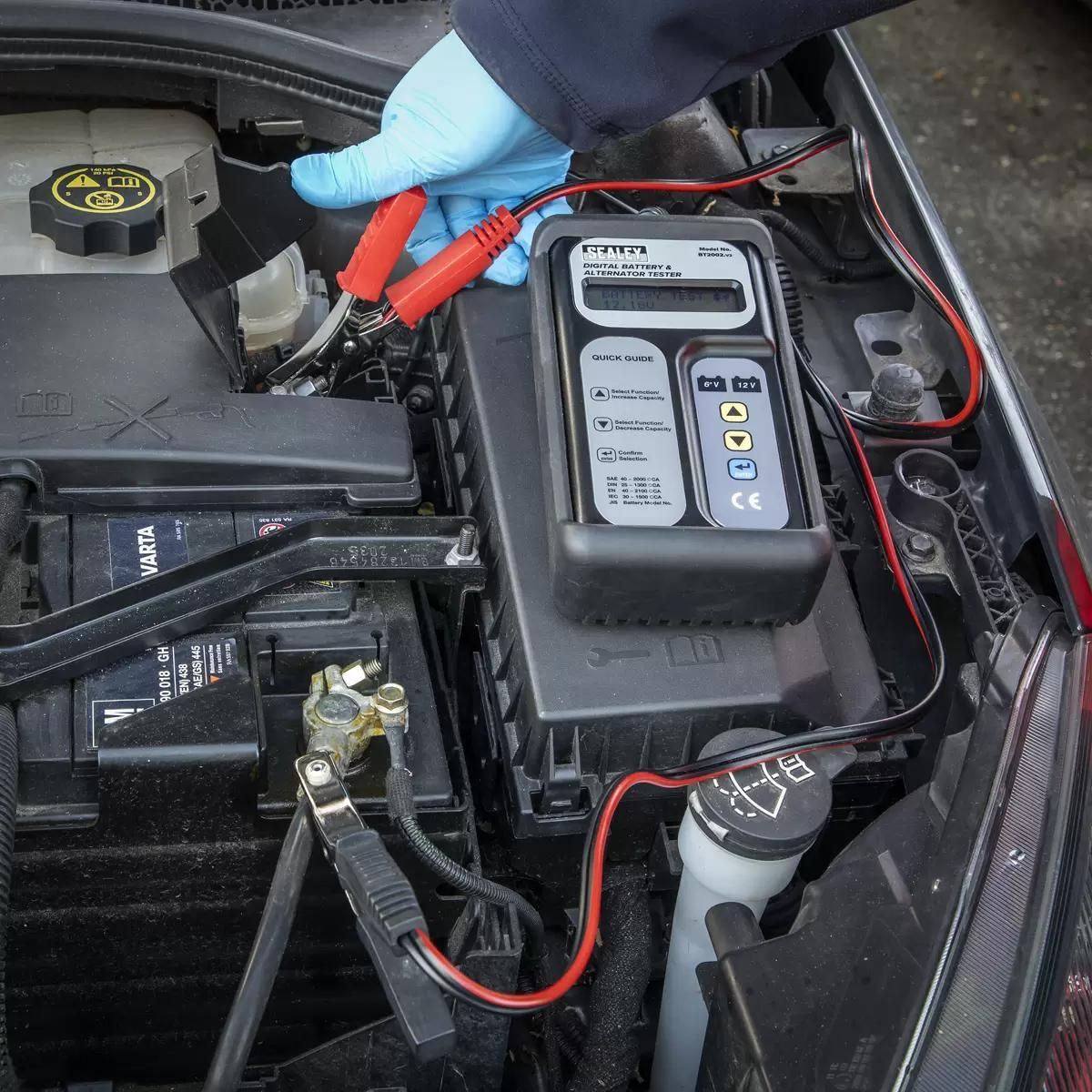 Sealey BT2002 6/12V Digital Battery and Alternator Tester