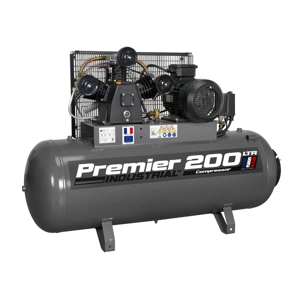 Sealey SAC32055B Compressor 200ltr Belt Drive 415V/32A
