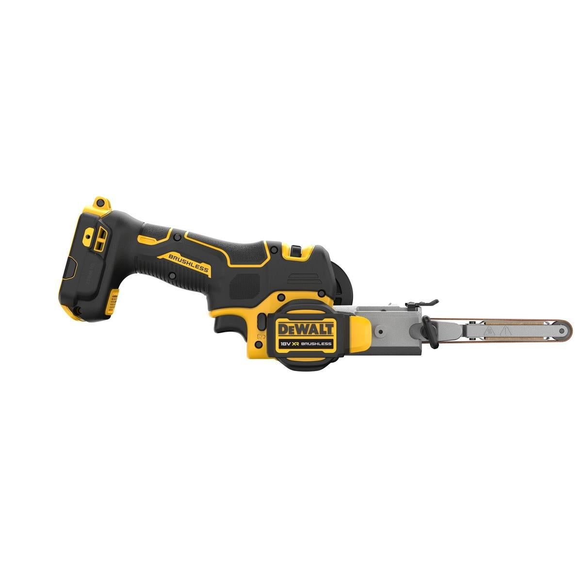 Dewalt DCM200NT-XJ 18V XR Brushless Band File With 1 x 4.0Ah Battery Charger & Case