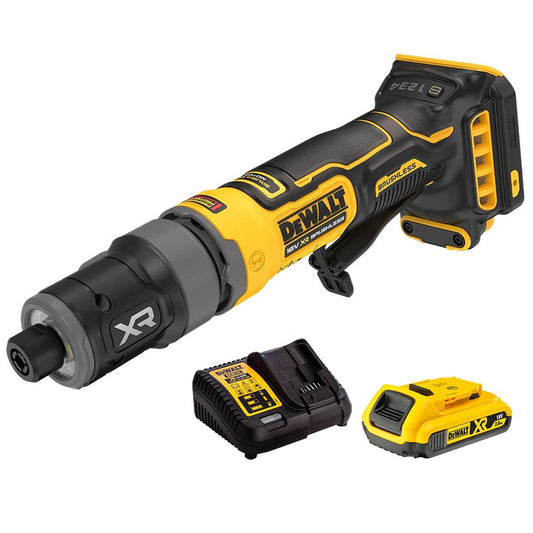 Dewalt DCG420N-XJ 18V XR Brushless Compact Die Grinder With 1 x 2.0Ah Battery & Charger