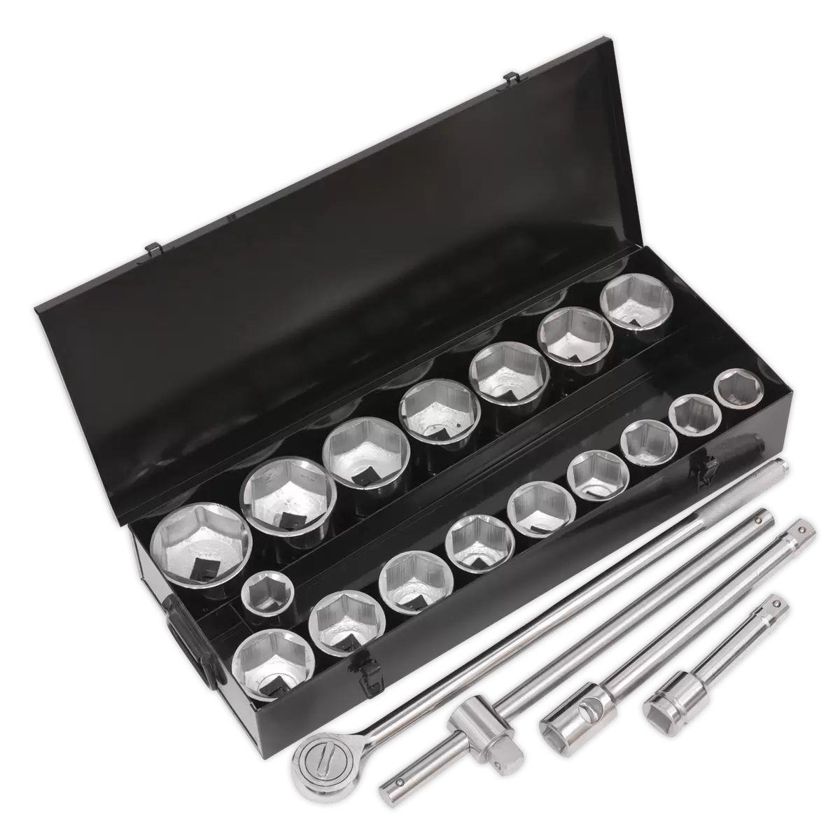 Sealey S0768 Socket Set 21pc 1inSq