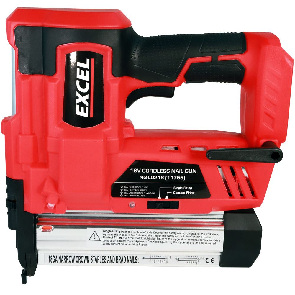 Excel 18V Cordless Second Fix Nailer (Battery & Charger Not Included) Item Condition Used