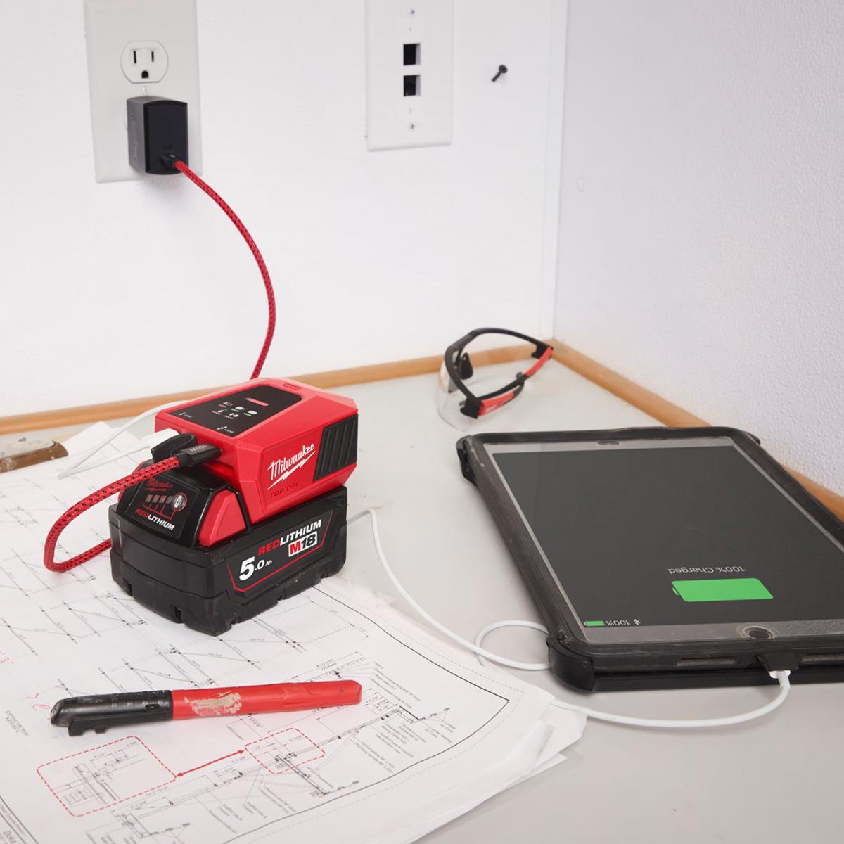 Milwaukee M18TC-0 18V Top Off Mini Charger 4932499166