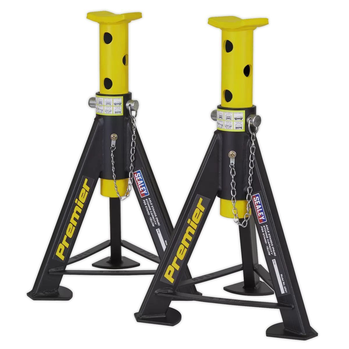 Sealey AS6Y Axle Stands 6 Tonne Capacity per Stand