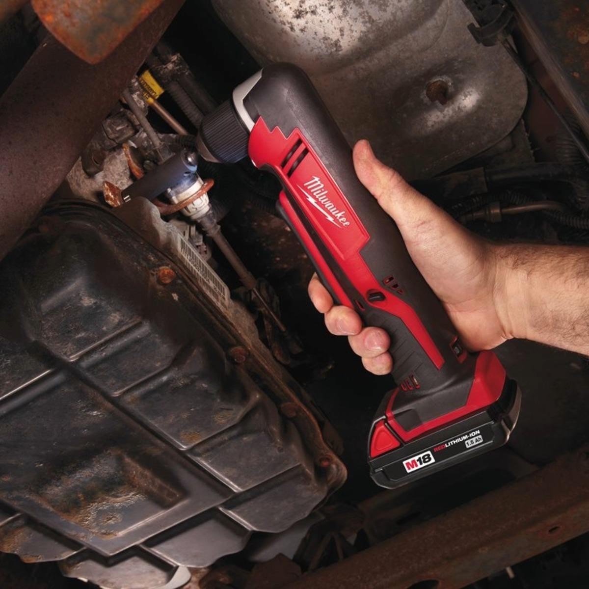 Milwaukee M18C18RAD-0 18V Compact Right Angle Drill with 1 x 3.0Ah Battery, Charger & Bag