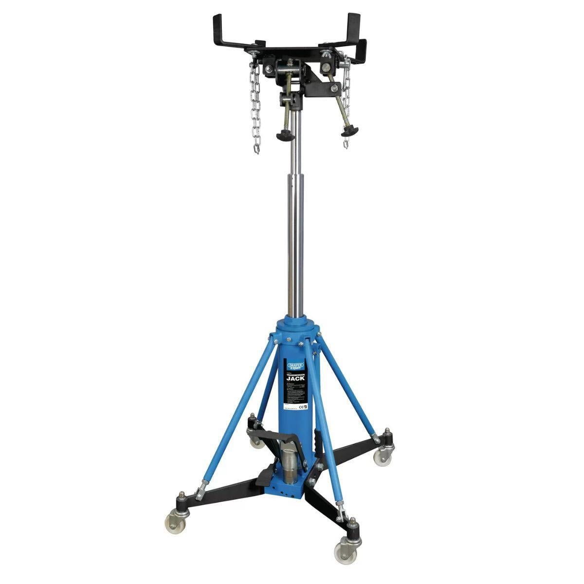 Draper Expert TJ1000-E Vertical Transmission Jack 1000kg Hydraulic Twin Stage Telescopic Gearbox Jack 19788