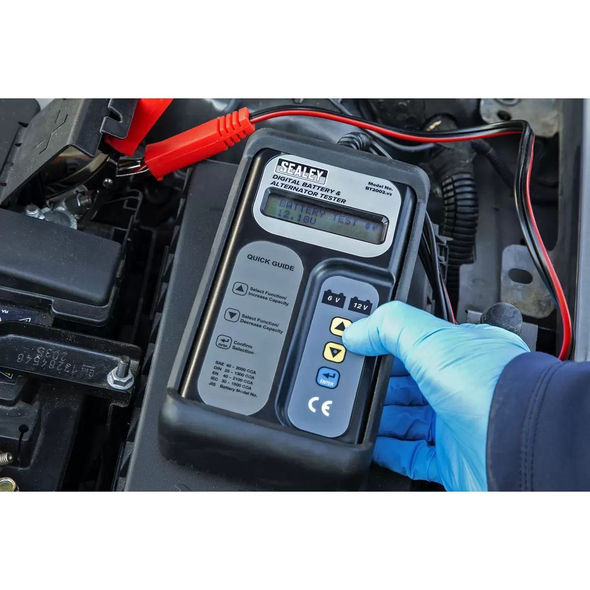 Sealey BT2002 6/12V Digital Battery and Alternator Tester