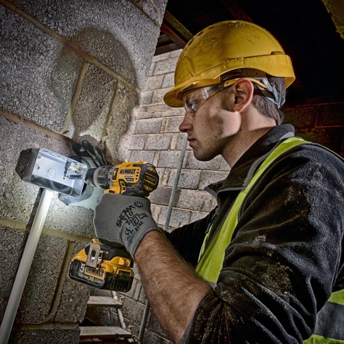 Dewalt DCK266P2T 18V XR Brushless Twin Kit with 2 x 5.0Ah Battery, Charger & TSTAK Case