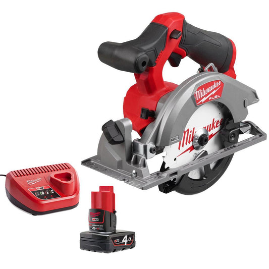 Milwaukee M12FCS442-0 12V Fuel Brushless Circular Saw With 1 x 4.0Ah Battery & Charger