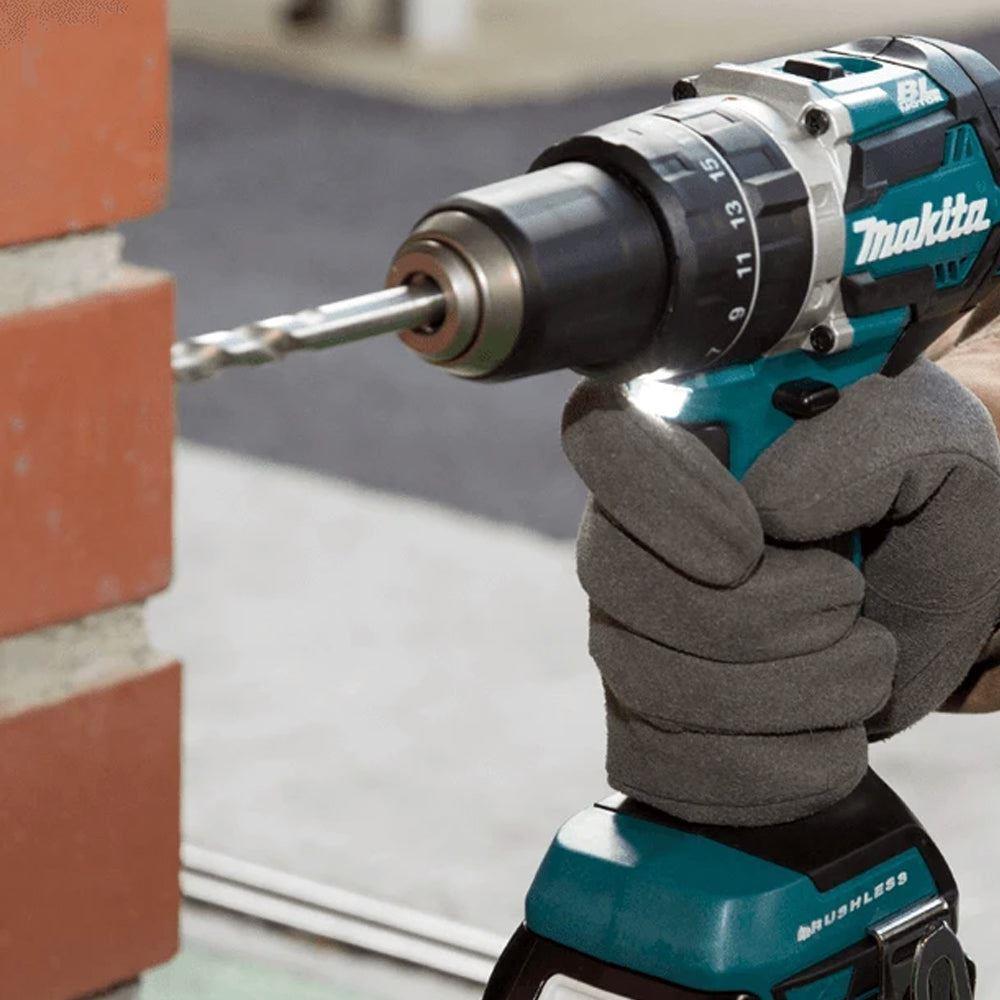 Makita DLX2578TJ 18V LXT Brushless Twin Pack Combi Drill & Impact Driver with 2 x 5.0Ah Batteries, Charger & Case