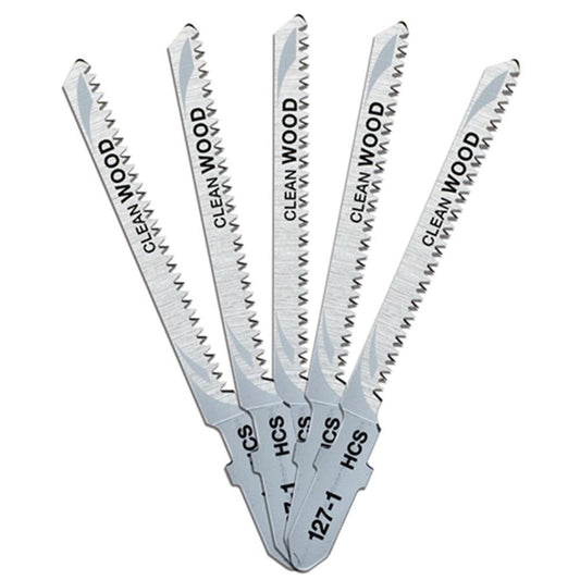 DeWalt 76mm HCS T-Shank Scroller Jigsaw Wood Cutting Blades DT2168-QZ Pack of 5