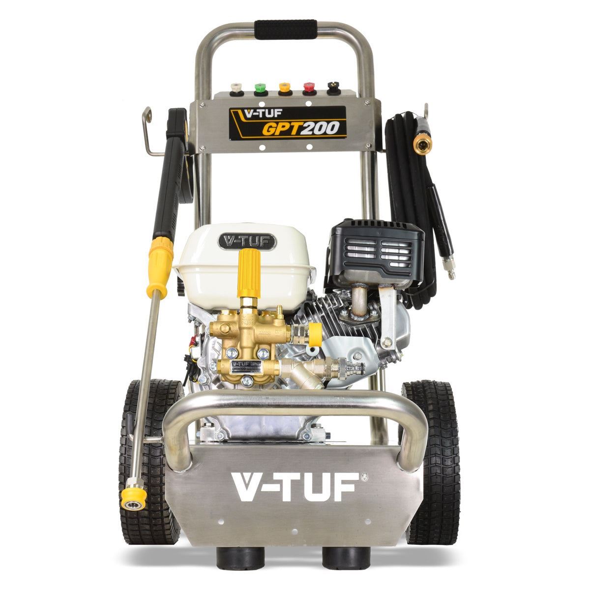 V-TUF GPT200 Industrial 6.5HP Petrol Pressure Washer with Honda Engine 2755psi, 190Bar & 12L/min Pump