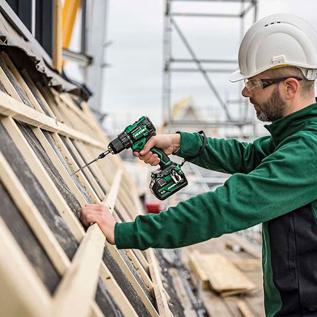 Hikoki KC18DEJAZ 18V Brushless Combi Drill & Impact Driver Twin Kit with 2 x 2.5Ah/5.0Ah Battery, Charger & Case