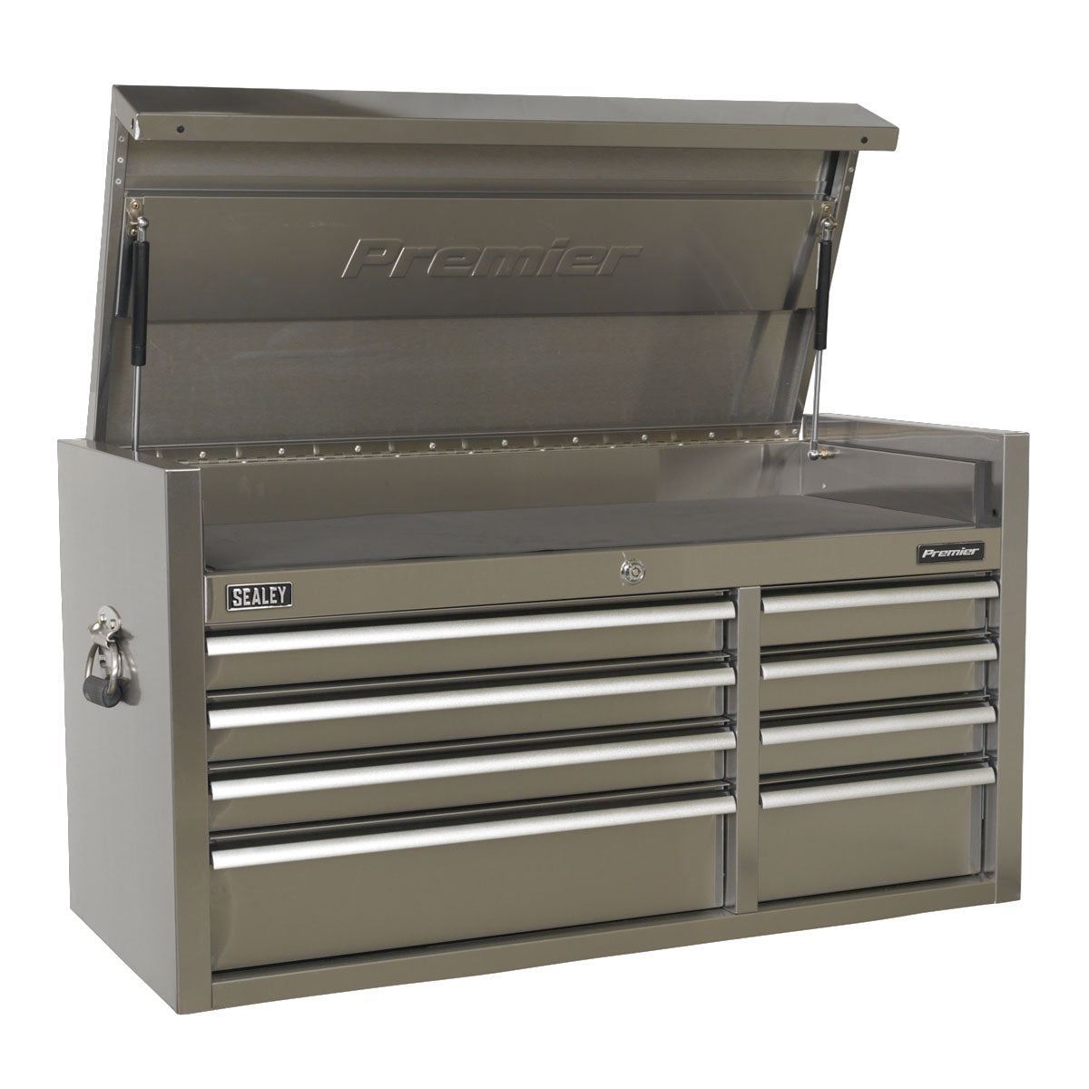 Sealey PTB104008SS Heavy-Duty Stainless Steel 8 Drawer Topchest