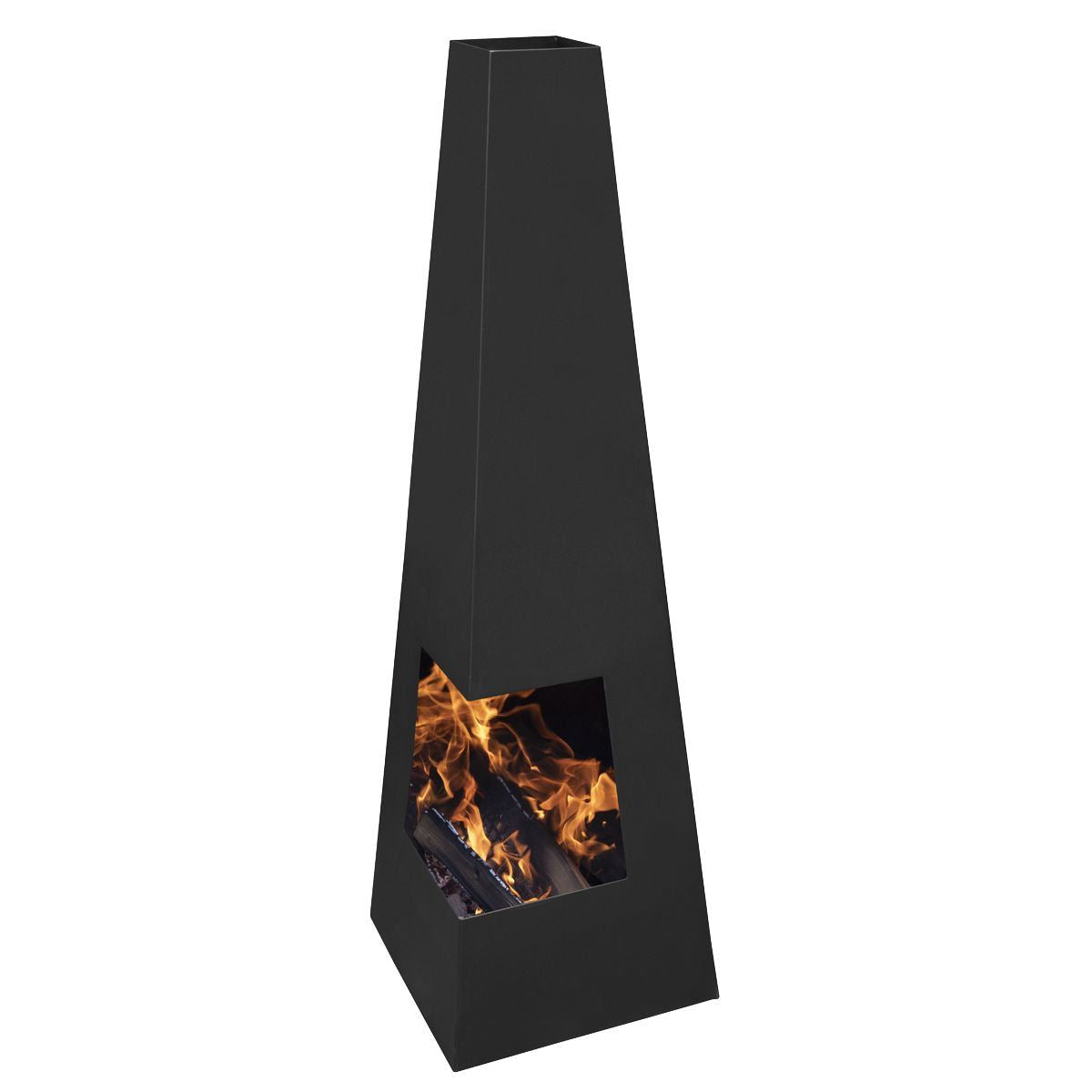 Sealey DG105 Dellonda Black Steel Chiminea for Outdoor Use