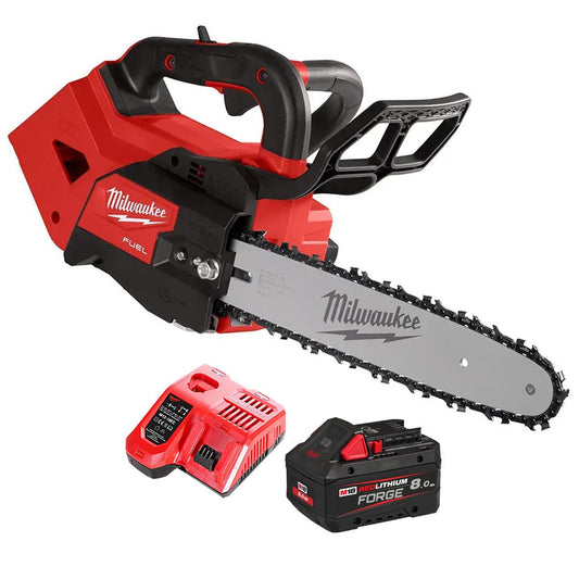 Milwaukee M18FTHCHS30-0 18V Brushless Top Handle Chainsaw With 1 x 8.0Ah Battery & Charger