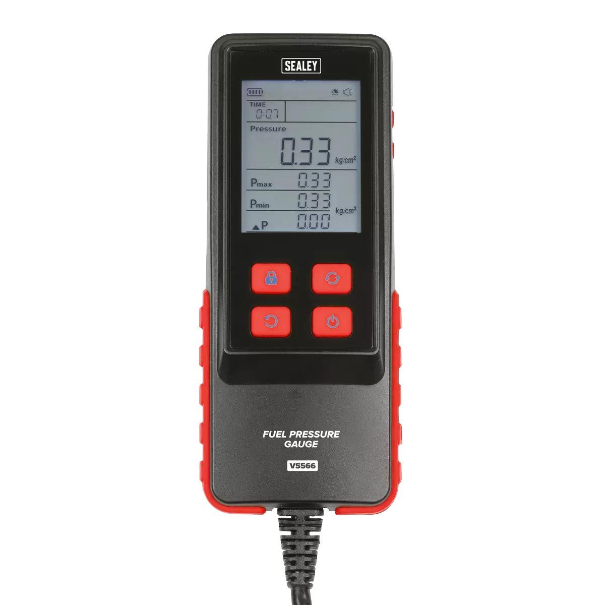 Sealey VS566 Digital Fuel Injection Pressure Test Kit for GDI Fuel Circuits 6pc