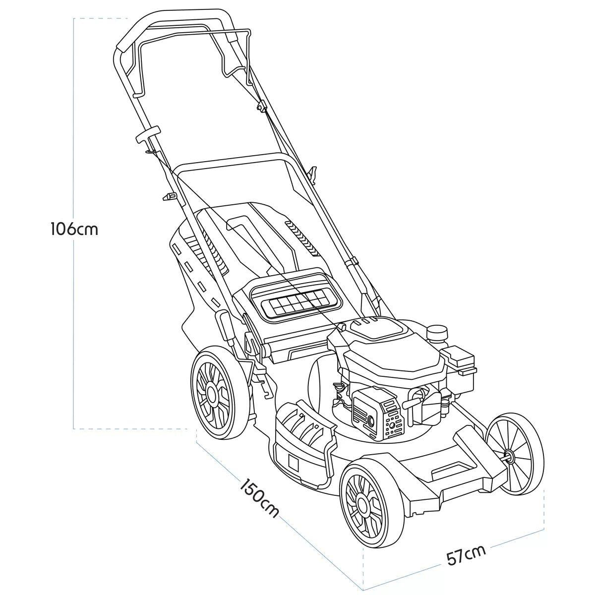 Sealey DG102 Dellonda 4-Stroke Self-Propelled Petrol Lawnmower 20