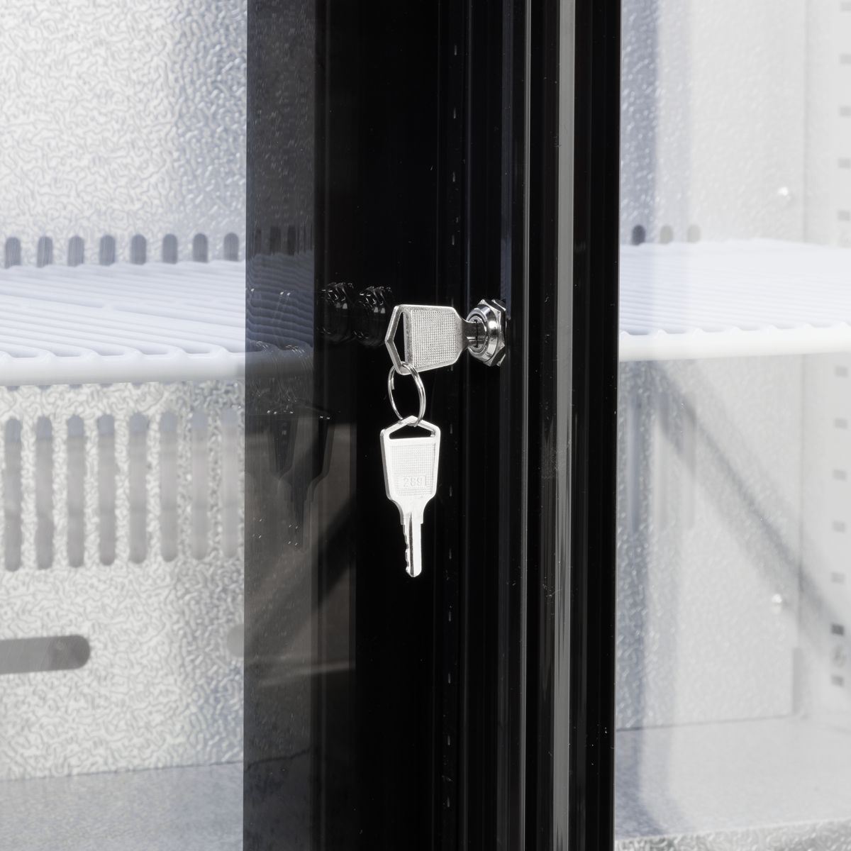 Sealey DH273 Baridi Double Sliding Door Back Bar Drinks Fridge/Cooler, 190L Capacity, 262 Cans