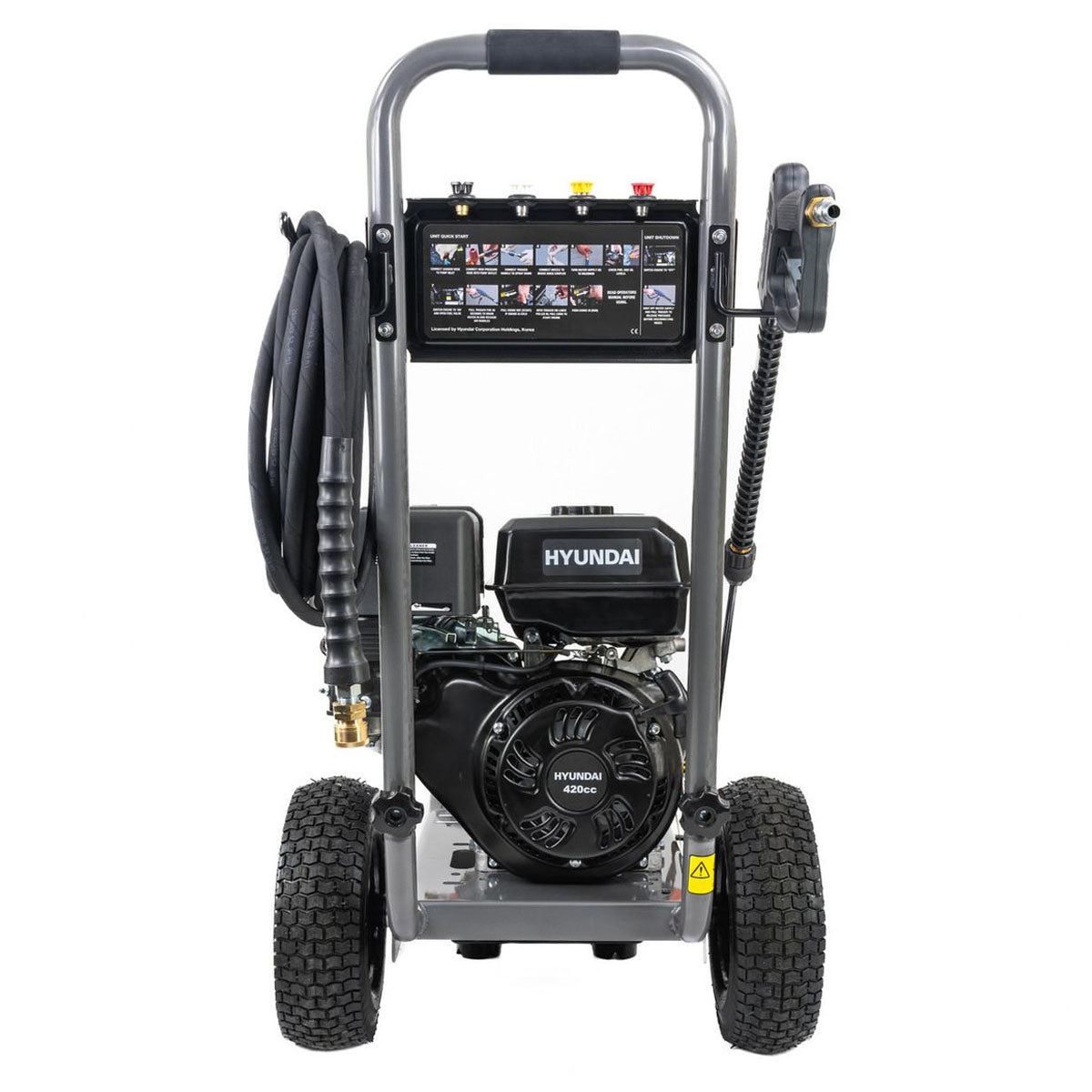 Hyundai HYW4000P Petrol Pressure Washer 420cc Engine, 15L/Min Flow & AR Pump for Powerful Cleaning