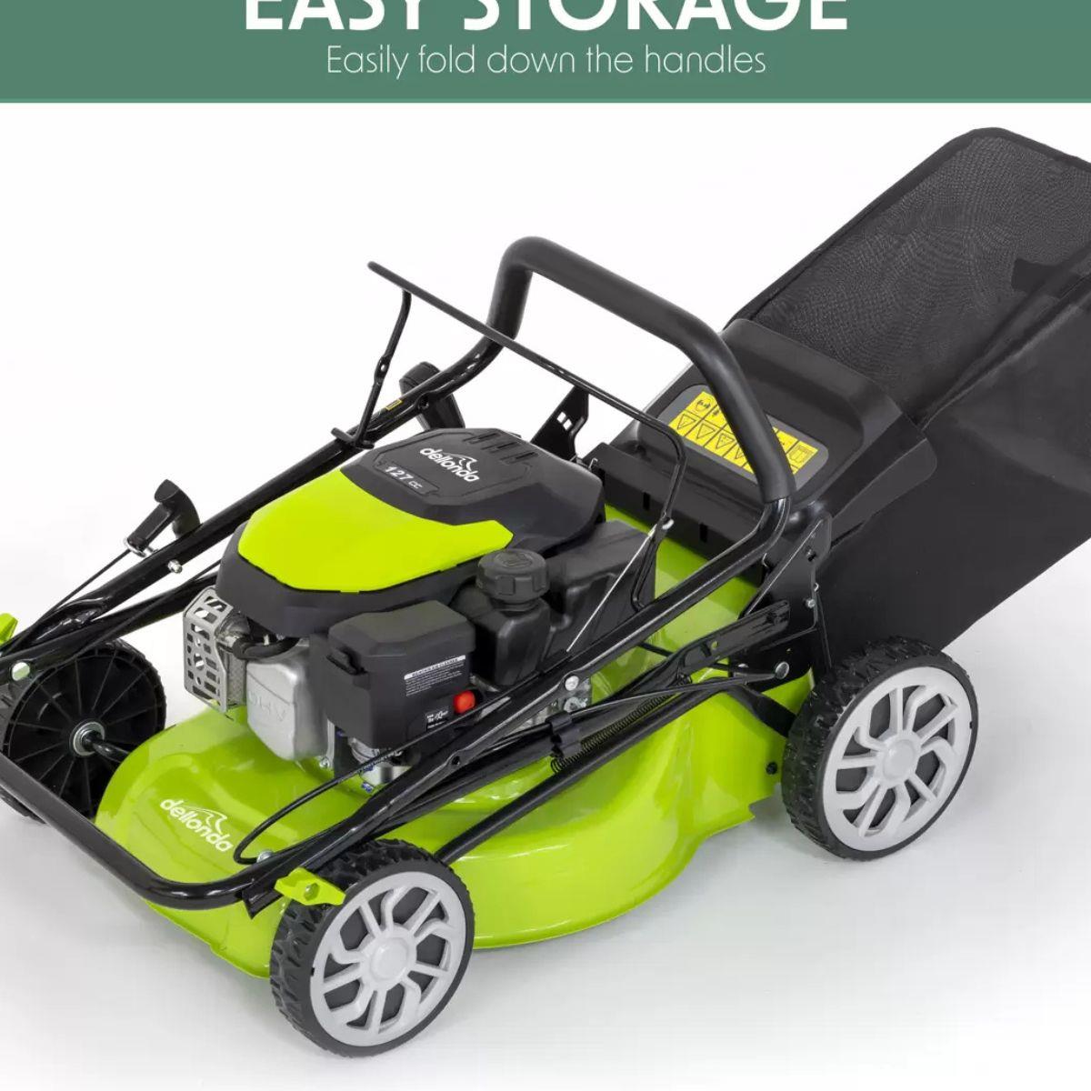 Sealey DG100 Dellonda 4-Stroke Hand-Propelled Petrol Lawnmower 132cc