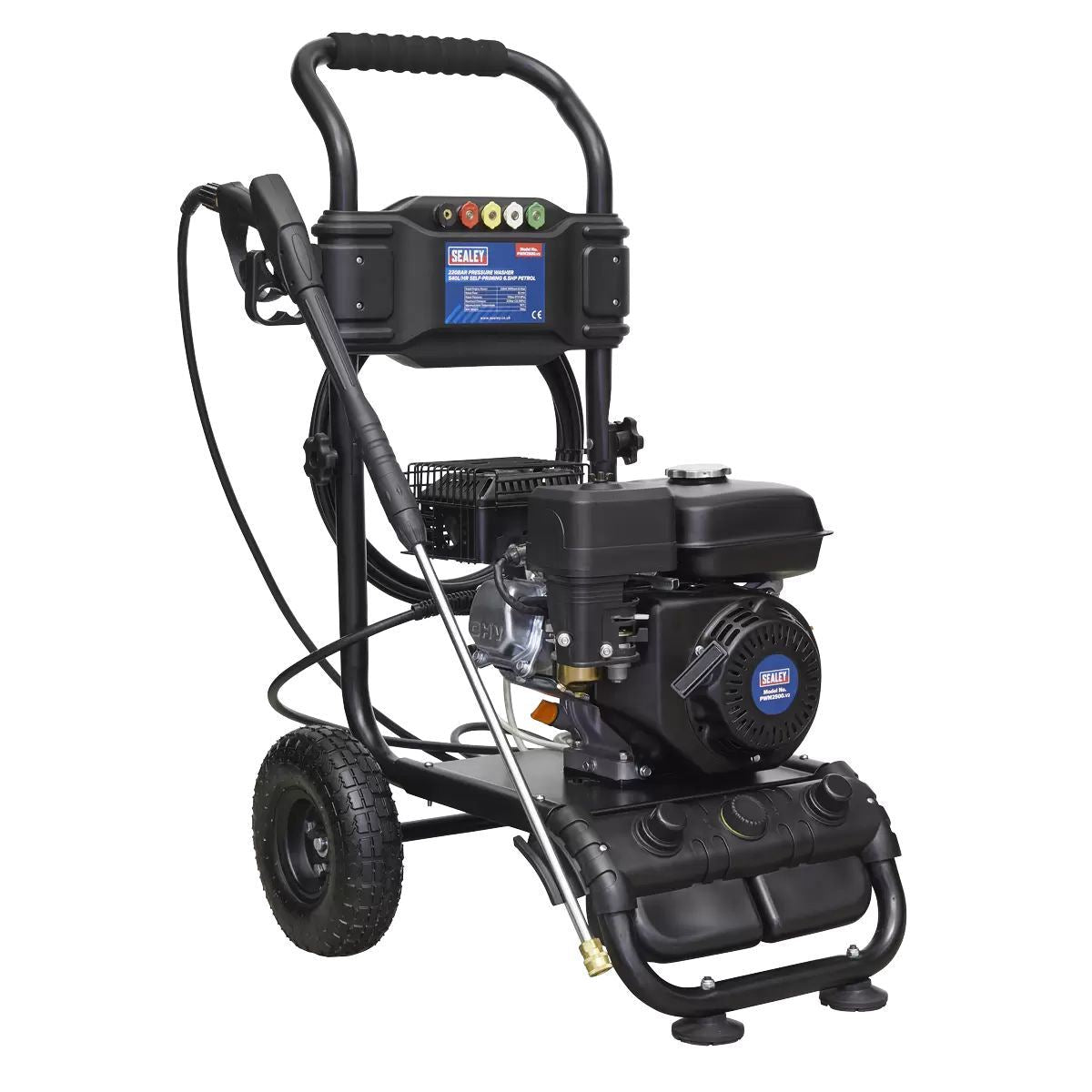 Sealey PWM2500 Petrol Pressure Washer 220bar 540L/hr 6.5hp